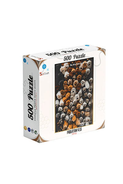 Soi Craft 500 Parça Puzzle Parlayan Kedi Patileri