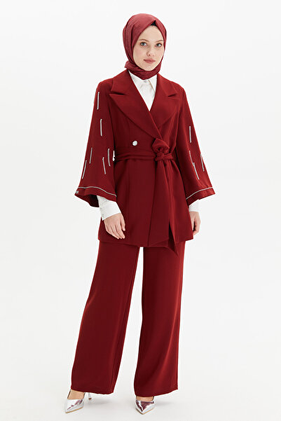 Setrms Sarkıt Taşlı Ceket Pantolon Takım