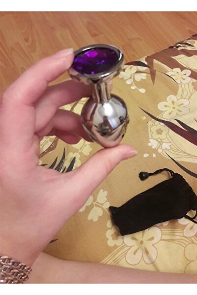 Mynokta Paslanmaz Elmas Taşlı Çelik Küçük Boy Anal Tıkaç Plug