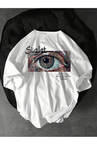 Jose Clothing Tricou imprimat cu mânecă scurtă cu croială supradimensionată