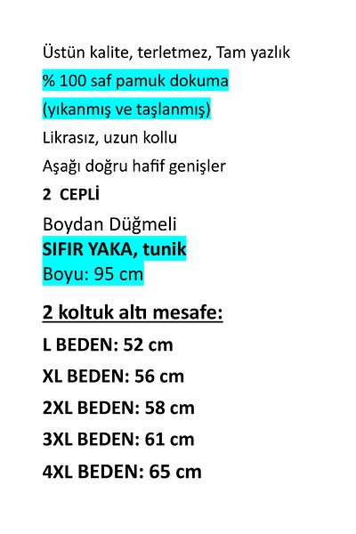 anne moda ankara αυθεντικό, 100% καθαρό βαμβάκι, αλεσμένο, χωρίς λύκρα, μακρύ μανίκι, 2 τσέπες, τουνίκ με δαντέλα