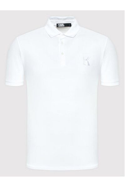 Karl Lagerfeld Karl Lagerfeld Polo pentru bărbați 745890 Alb