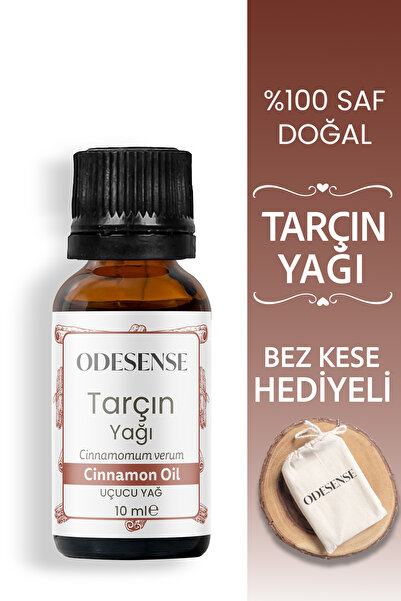 ODESENSE Tarçın Kabuğu Uçucu Yağı 10 ml %100 Doğal Ve Saf Içerik Damlalıklı K...