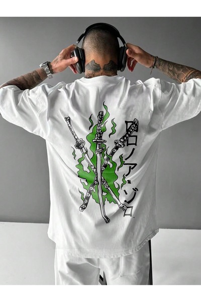 Jose Clothing Tricou imprimat cu mânecă scurtă cu croială supradimensionată