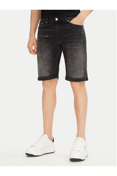 Karl Lagerfeld Men's Denim Shorts 265820 552832 Black