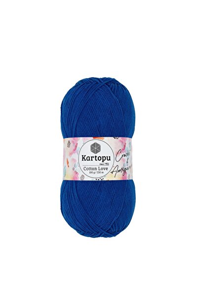 Kartopu 5 bucăți de bumbac Love Cotton, fire de tricotat manual, fire de amig...