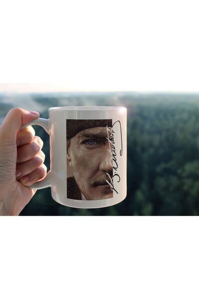 hediyenebak Mustafa Kemal Atatürk Special Design Printed Ceramic Coffee Tea Cup