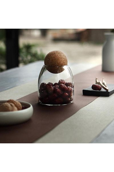 KARAKER Glass container for storing coffee and spices