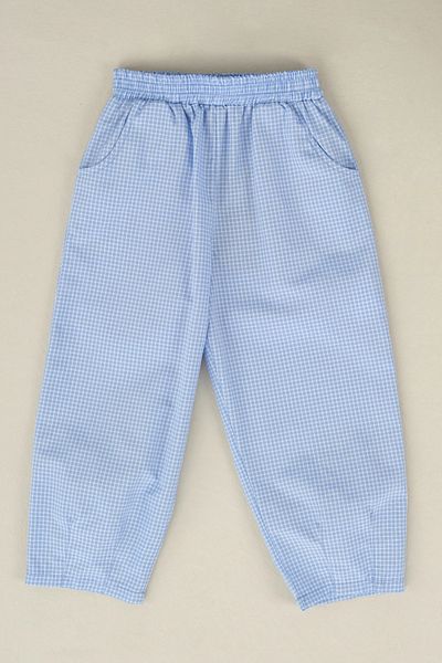 Mioma Kids Checkered Trousers Baby Blue