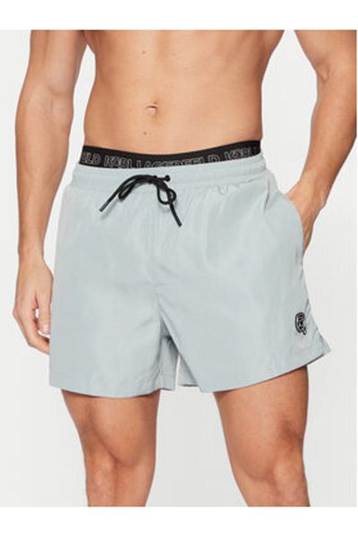 Karl Lagerfeld Pantaloni scurți de baie pentru bărbați A1M46058 Gri
