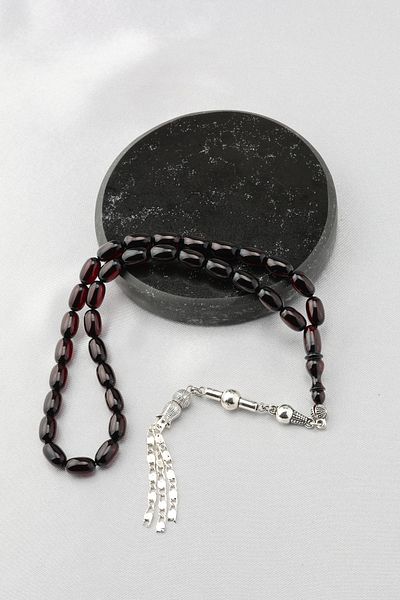 ARURTAKI Men's Gift 33 Fire Amber Prayer Beads