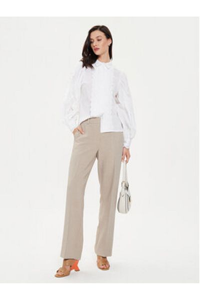 Karen by Simonsen Women's Fabric Trousers 10104823 Gray