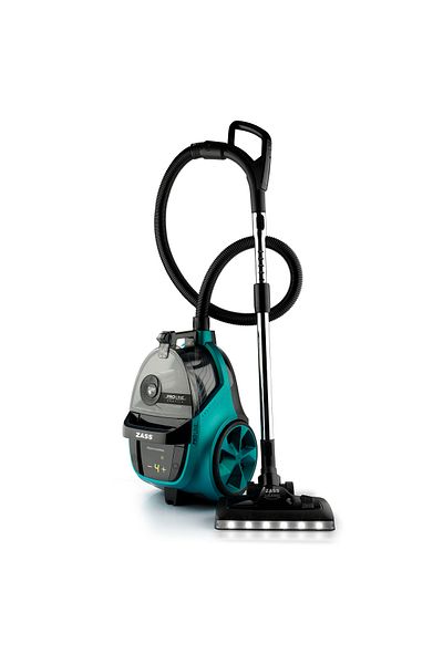 Zass Aspirator ciclonic, fără sac Zass ZVC 22 TURQUOISE 800W, Filtru WHF Plus, Hepa 13, Capacitate 3.1L