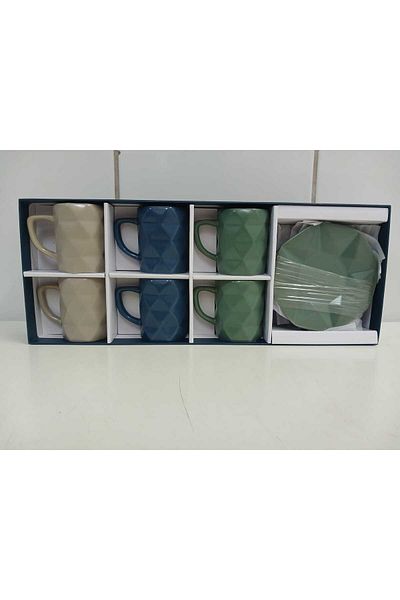 FEYZADE Lc Waikiki Mixed Color 6 Personality Porcelain Coffee Cup Set