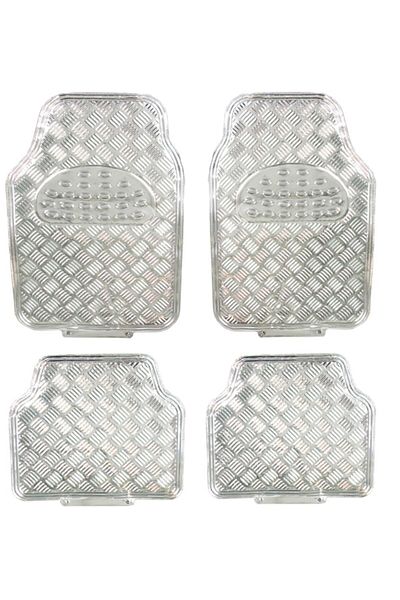 OEM Covorase Auto Universale, model Diamond, culoare Crom Argintiu