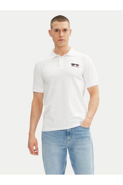 Karl Lagerfeld Polo bărbătesc 745400 552235 Alb