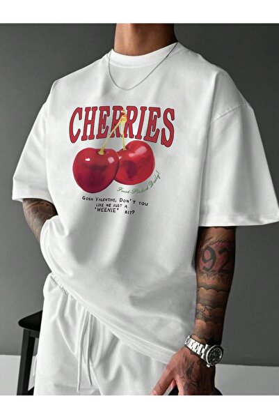 Jose Clothing Tricou imprimat cu mânecă scurtă cu croială supradimensionată