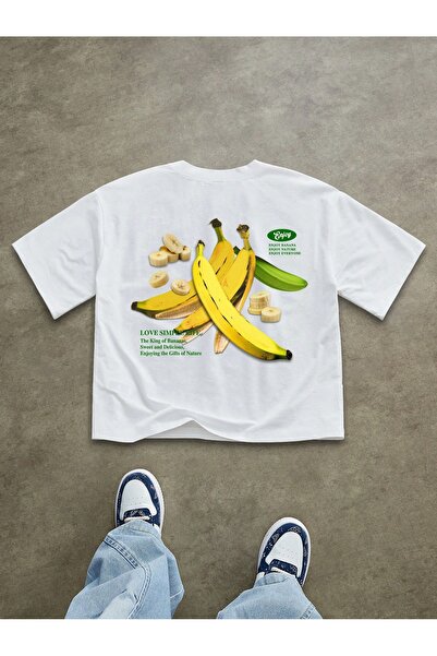 Jose Clothing Tricou imprimat cu mânecă scurtă cu croială supradimensionată