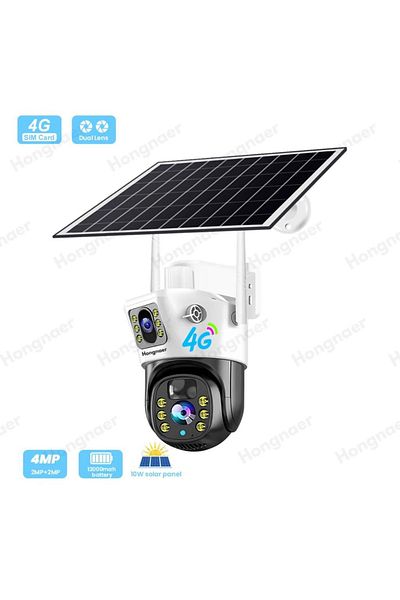 OEM Surveillance camera4G SIM, solar charging, two-way audio, dual lens, motion detection