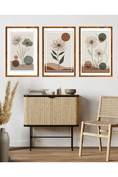 AlpiLeo Bohem Tablo | Ahşap Tablo | Ev Ofis Salon Doğal Duvar Dekoru | Modern...