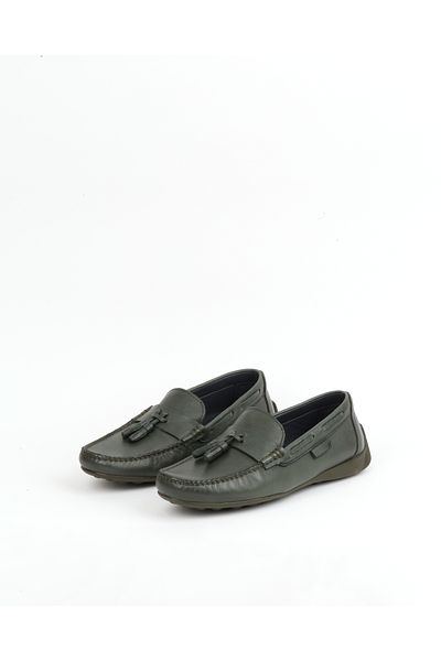 Safari Ayakkabı Lisbon Men's Belted Tasseled Genuine Leather Loafer