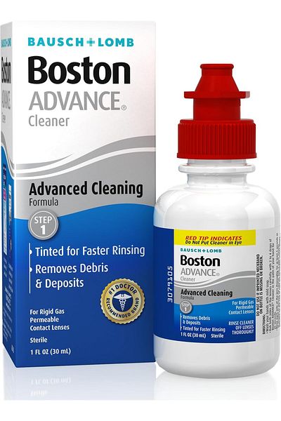 Boston Advance Contact Lens Solution by Bausch+ Lomb, for Gas Permeable Contact Lenses, 1 Fl Oz (Pac