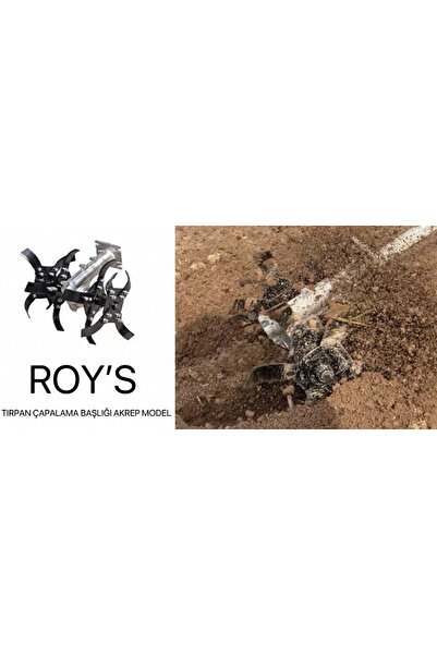 roys Roy's Alman Tırpan Toprak Çapalama Başlığı Akrep Model Sadece Aparat Sat...