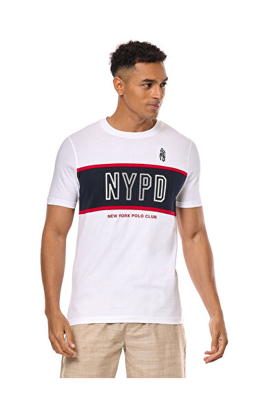 R&B Printed T-Shirt with Crew Neck and Short Sleeves