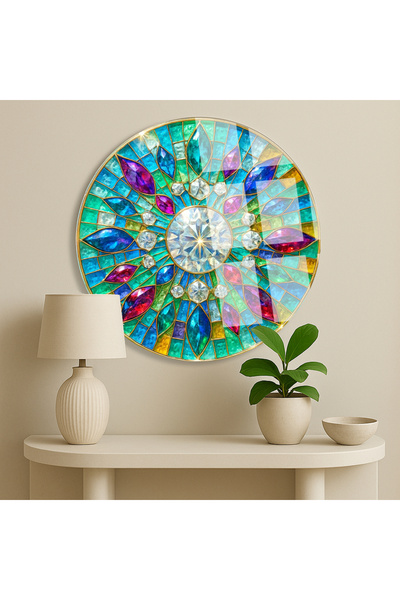 TAULART DIZAJN DRAGOG KAMENA U STILU VITRAŽA NELOMIJIVO LUKSUZNO STAKLO STOL ...