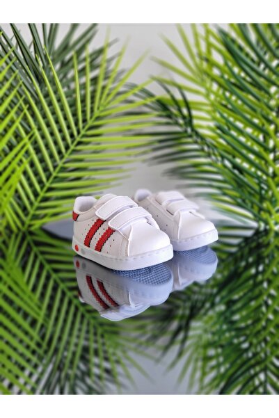 elma bebe Işıklı Ortopedik İlkadım Cırt Cırtlı Hafif Rahat Günlük Unisex Kız Erkek Çocuk Sneaker Spor Ayakkabı