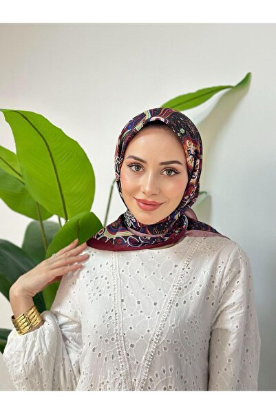 Pull Scarfs وشاح بنقشة ميدوسا - بوردو