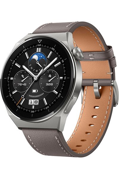 Huawei WATCH GT 3 Pro Smartwatch, 46mm, Free-diving Mode, Durable Battery Life, Wireless Fast Chargi