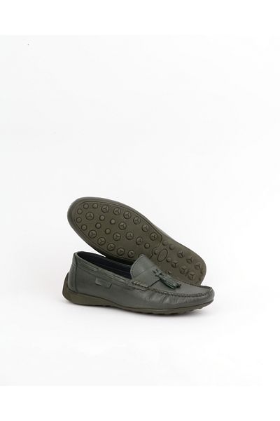 Safari Ayakkabı Lisbon Men's Belted Tasseled Genuine Leather Loafer