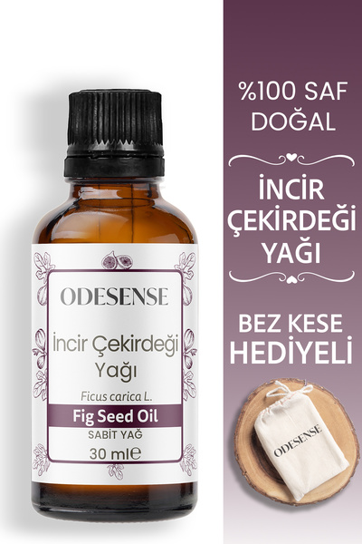 ODESENSE İncir Çekirdeği Yağı 30 ml Soğuk Sıkım %100 Doğal Ve Saf Cilt Ve Saç...
