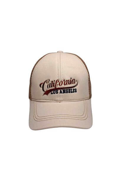 Kitti Spteks Kitti 4-8 Years Old Boy Light Beige Color Printed Figured Summer Hat