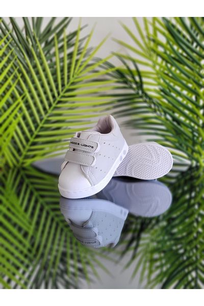 elma bebe Lighted Orthopedic İlkadım Velcro Lightweight Comfortable Daily Unisex Girls Boys Sneaker Sports Shoes