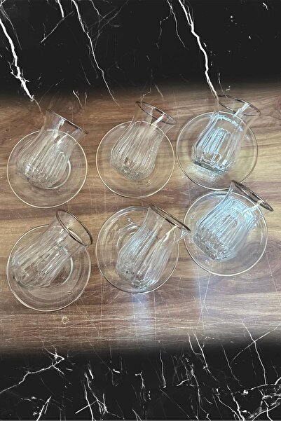 Paşabahçe 12 Parça Ahsen Platin Çay Seti