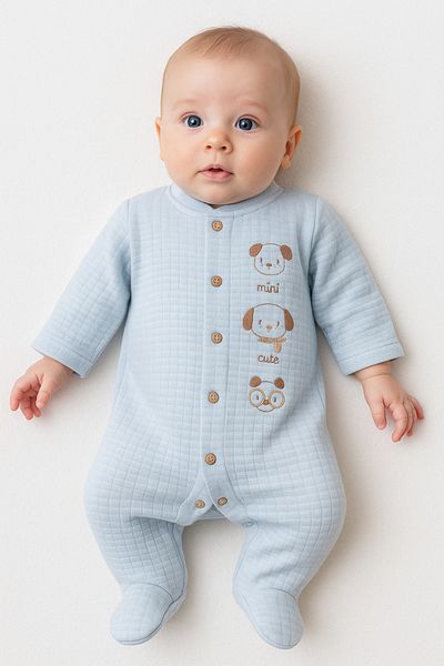 Bebitof Embroidery Detailed Baby Rompers - Comfortable and Stylish Design