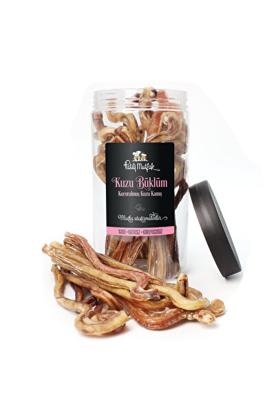 Patili Mutfak Kuzu Büklüm - Kurutulmuş Kuzu Kamış - Köpek Ödül Maması (150 g)