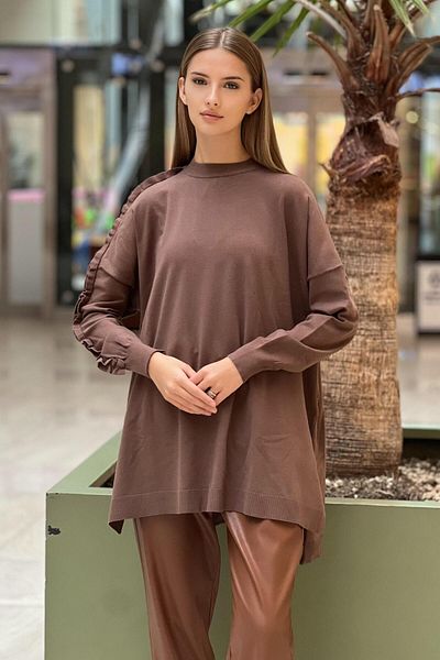 Ghisa Frilly Sleeve Knitwear Tunic