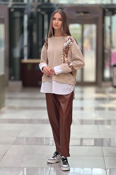 Missemramiss Πουκάμισο με πούλιες Garni Angora Tunic