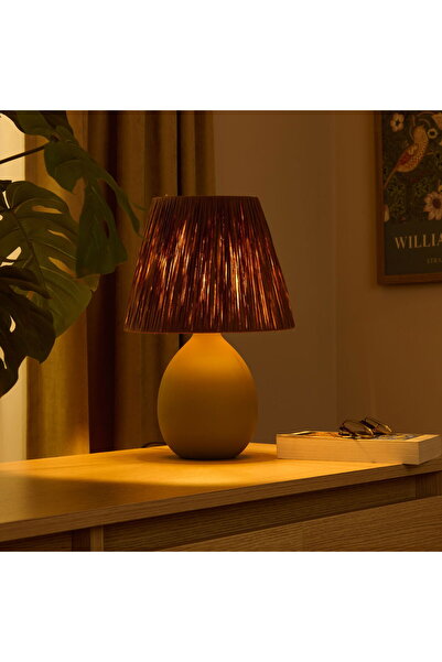 MATMEL Design Rond Ceramic Lampshade - Green / Brown - 37X24X24 cm