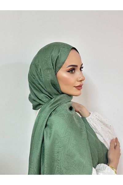Pull Scarfs Menkaure Pattern - Mildew Green