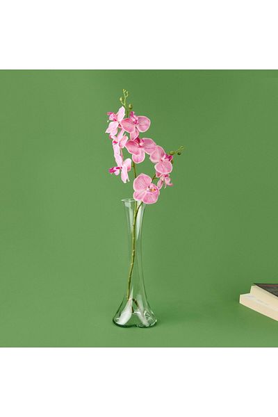 İpek Silk Elephant Foot Vase - Transparent - 40 cm