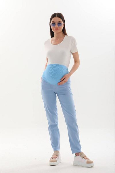 BIG LESSON Maternity Stretchy Tummy Band Waist Adjustable Mom Fit Jeans Pants