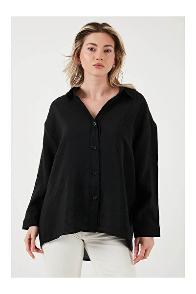 Fashion Friends Oversize Pocket Detailed Long Sleeve Shirt Shirt 25Y0571K1
