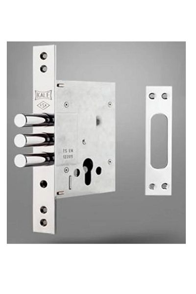 KALE Plus Steel Door Recessed Safety Lock Exterior Door with Safety Latch (Without Barrel) 257 Gm