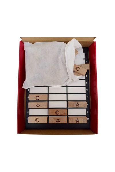 ZEKA DOLABI Road Box Game Memory Attention Wooden Toy Wooden Blocks