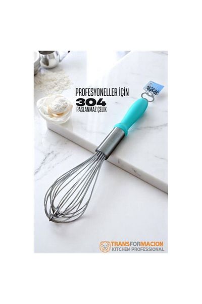 ModaCar Whisk with Opener 304 Stainless Steel Egg and Sauce Whisk