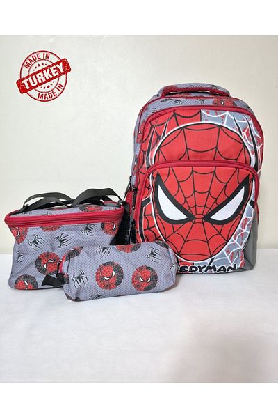 Alanç Gift حقيبة ظهر مدرسية ابتدائية فاخرة من Design Orthopedic Back Support مع مجموعة مدرسة ابتدائية مع حامل للغداء والقلم